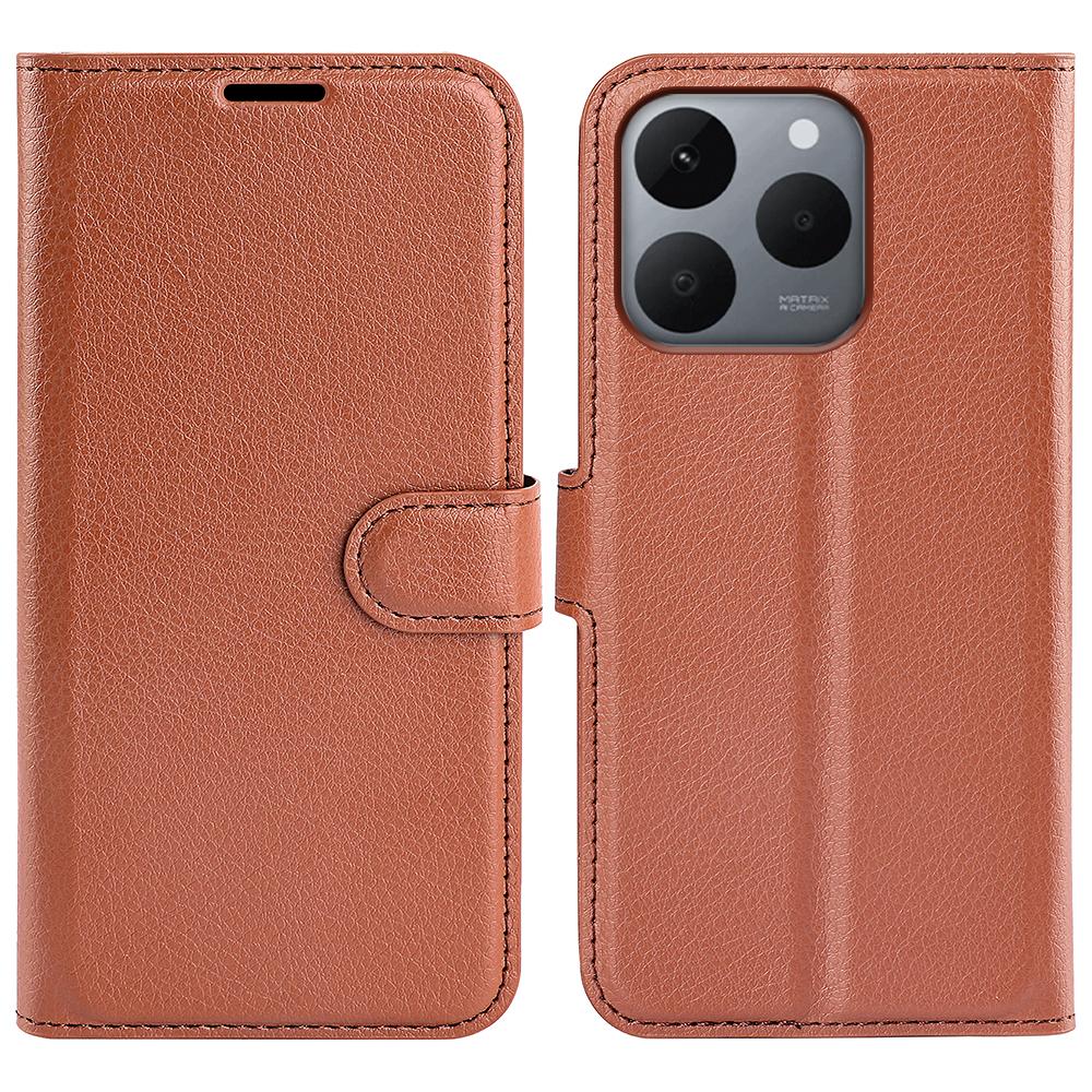 

AMORUS For Realme 15T 5G Wallet Case Litchi Texture Shockproof Leather Flip Stand Phone Cover