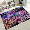 27 Style New KPOP Demon Hunters Rumi Mira Zoey Cartoon Rug for Bedroom Living Room Sofa Home Doormat Decor, Non-slip Floor Mat