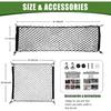 Trunk Cargo Net For 2010-2024 Toyota 4Runner 2 Row Model Only, Trunk Organizer Luggage Mesh Net Anti-Slip Rear Cargo Netting For 4 Runner SUV