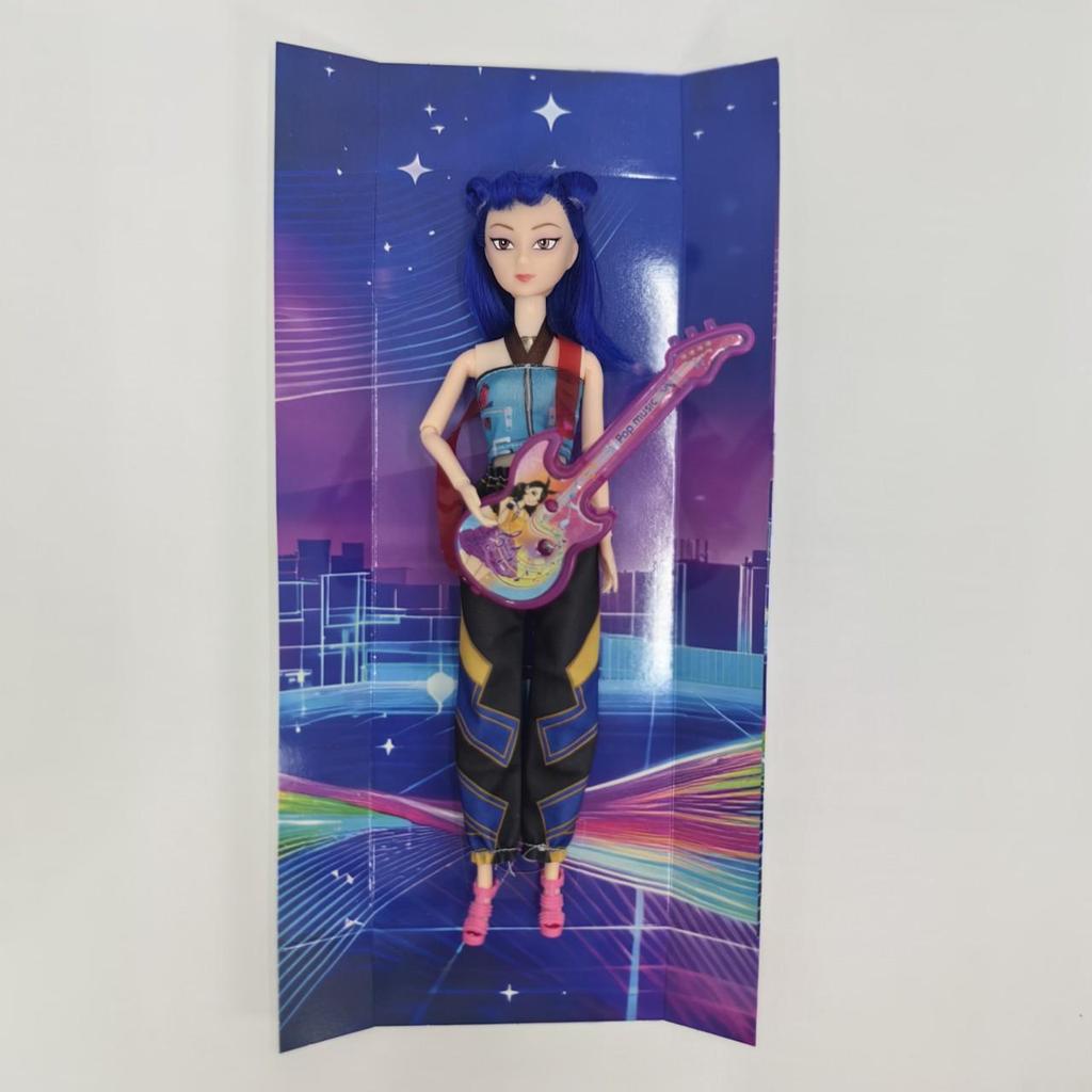 Demon Avcısı K-POP Kız Grubu Bebekleri: Müzikli Işıklı Peluş Figürler