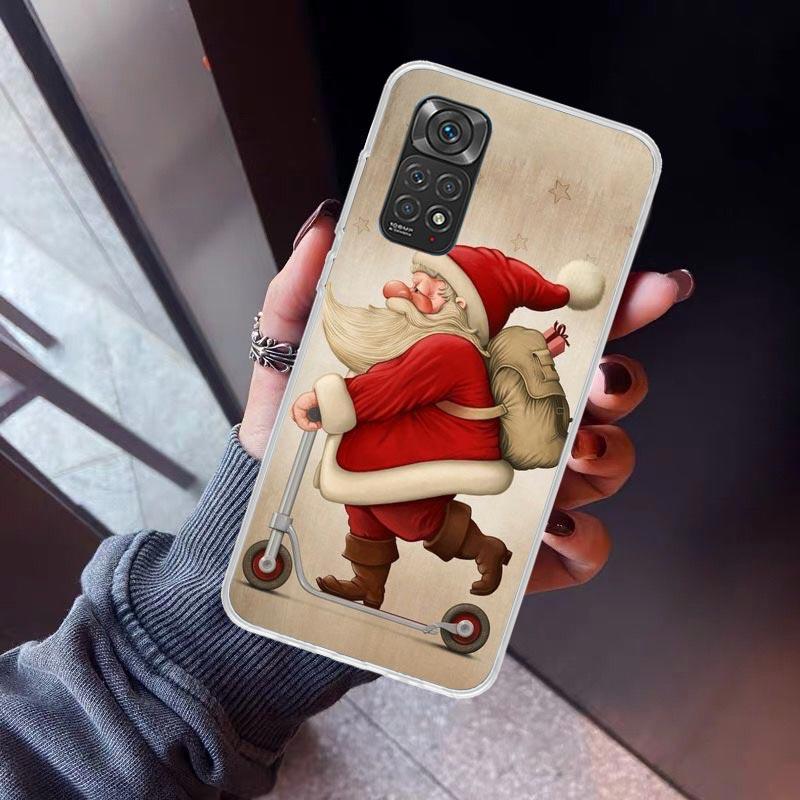 

Christmas Santa Claus Present Phone Case for Xiaomi Redmi Note 15 14 14S 13 12 12S 11 Pro Plus 11E 11T 11S 10S 5G Soft Cover Fun Redmi Note 14 4G
