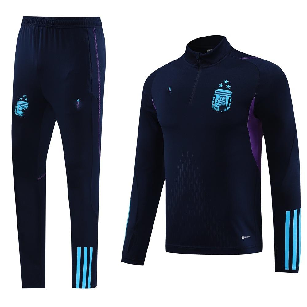 Half-Pull Long-Sleeved Set, Football Jersey, Training Jersey, Appearance Jersey, Casual, Breathable, Comfortable And Fashionable