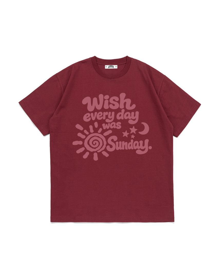 Koso Cc Everyday Sunday Graphic T-Shirt (Burgundy)