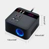 150W Car Power Inverter 12V/24VDC To 220VAC Converter with Three USB Charging Ports USB Car Outlet Adapter for Vehicle
