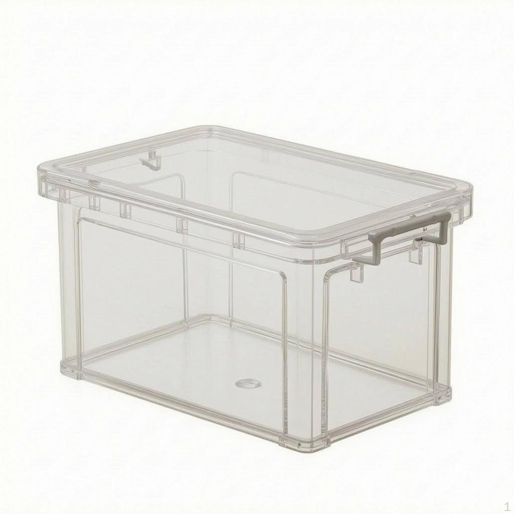 Clear Storage Box Transparent Plastic Carry Handles