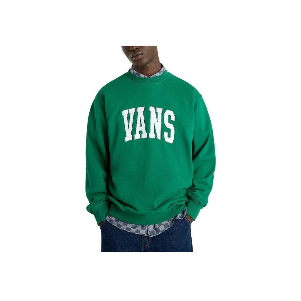 Vans Original Standards Loose Fit Crew Neck Letter College Sweatshirt Men Sweatshirt Green VN000HP7J5F