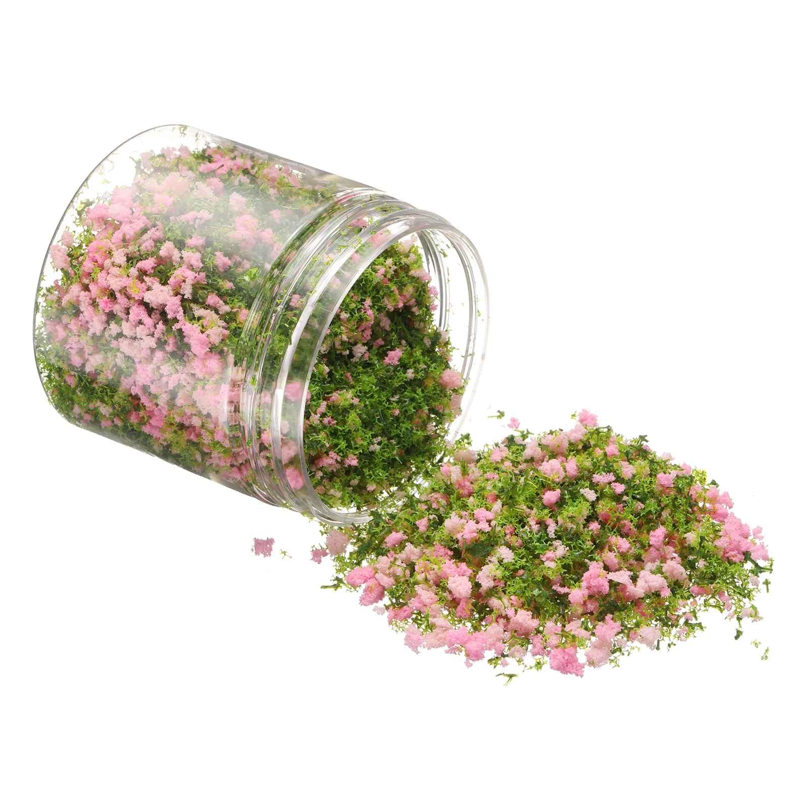 

CoCud Model Flower Glass 185ml Capacity Fake Miniature Flower Glass Tree Plastic Sponge Pink - (Uses: DIY Dollhouse, Fairy Garden, Model Railway