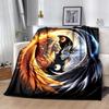 1pc Mythical Lion and Dragon Blanket Soft Warm Throw Blanket for Home Decor, Living Room, Travel .K065