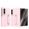 360 Metallhalter Lederhülle für Samsung Galaxy Z Fold 8 Wide 5G Displayschutzfolie Magnetische Scharnier Schutzabdeckung