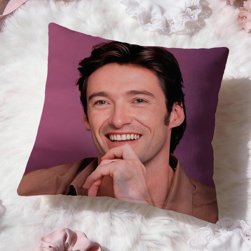 Vlastní povlak na polštář H-Hugh Jackman Prémiový komfort Oboustranný povlak na polštář - Design dva v jednom pro jakoukoli místnost a interiér auta