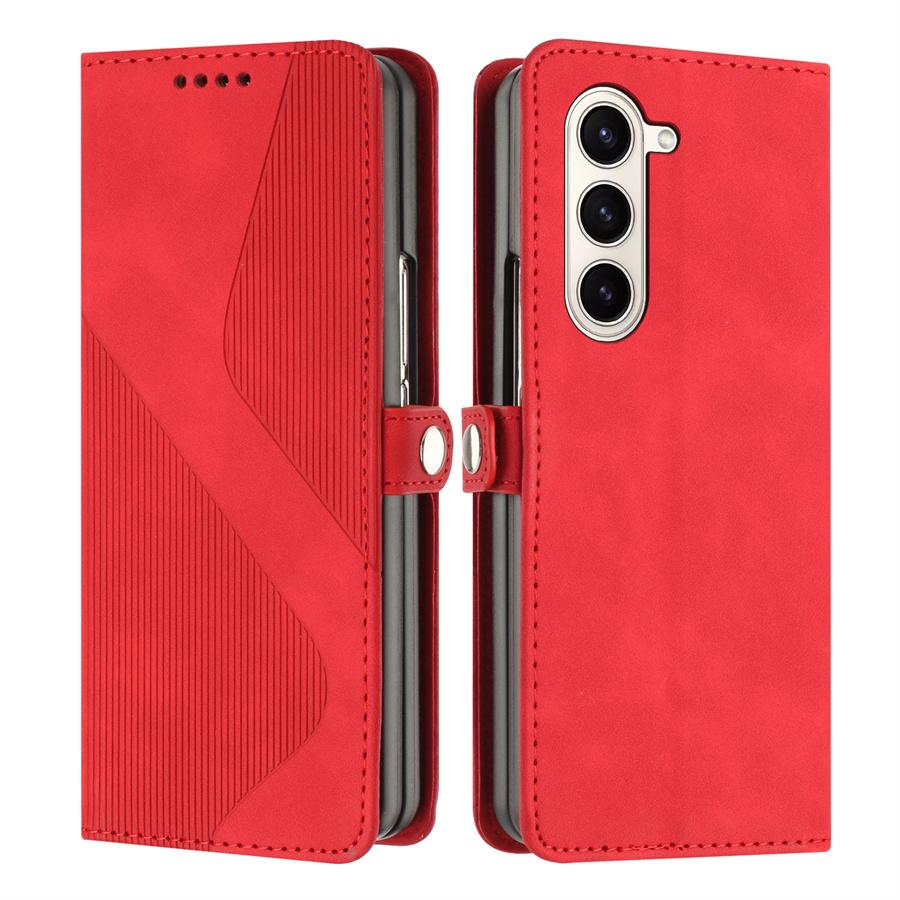 Z Fold7 5G 2025 Flip Case For Samsung Galaxy Z Fold 7 Leather Texture Wallet Funda For Galaxy Z Fold 6 5 4 3 Luxury Cover