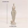 1Pc, Sandstone Resin Chubby Woman Statue Handmade Sandstone Abstract Art Household Living Room Office Cabinet Tabletop Entryway Dec