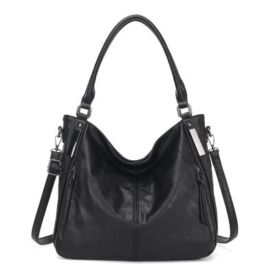 [KL928] Large Capacity Commuter Tote Bag, 2-Way, A4 Size, HandbagShoulder Bag, Premium PU Leather, Women's Bag, Stylish, SchoolBusinessCasual Tote