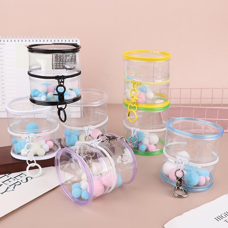 Geantă pentru păpuși de pluș Pvc, din bumbac transparent, husă de afișare transparentă, carcasă de depozitare transparentă pentru păpuși de desene animate anime