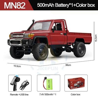 MN82 Full-scale Off-road Climbing Car Four-wheel Drive High-horsepower Pickup Remote Control