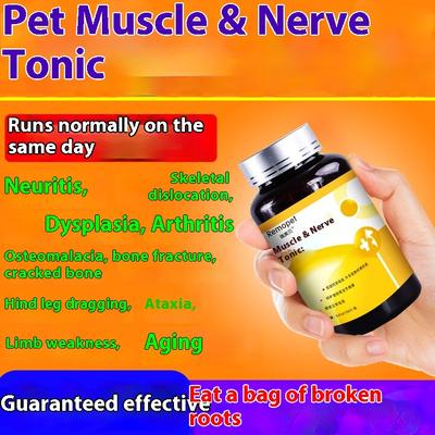 Jinling Solution Tablets for Pet Dogs, Leg Lame Medicine, Special Chondroitin for Patellar Dislocation, Calcium Supplementation for Fractured Joints