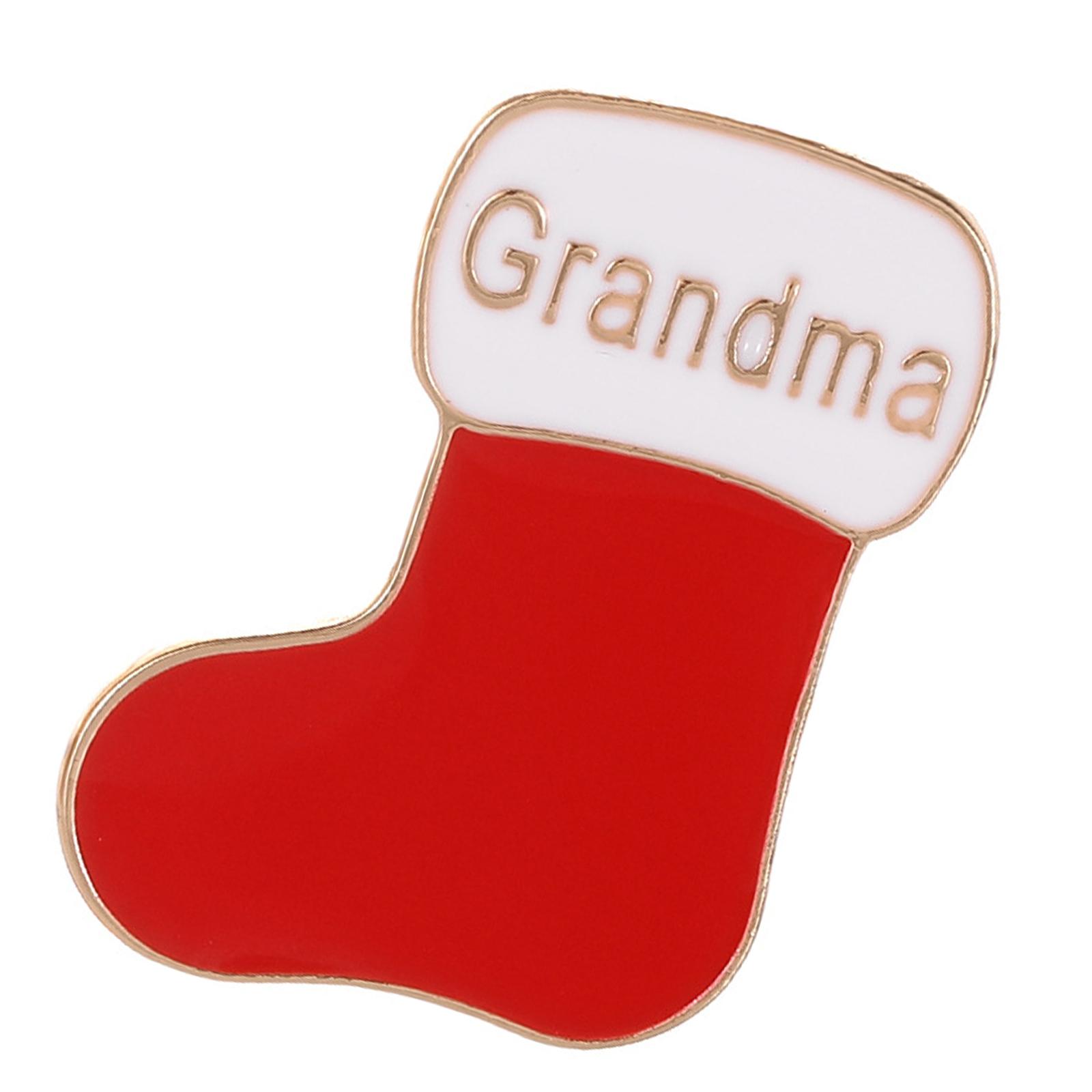 

Family Brooch Lapel Pin Christmas Sock New Year Parties and Weddings Graceful Christmas Sock Jewelry Festive Pin
