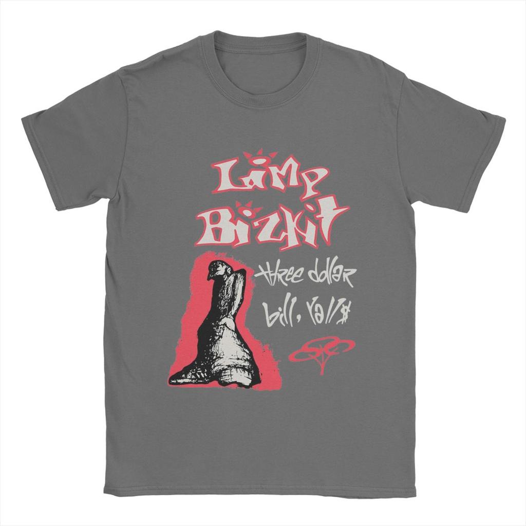 Vintage 1997 Limp Bizkit T-Shirt für Herren 100% Baumwolle Kreative T-Shirts Rundhals T-Shirt Kurzarm Tops Geschenkidee