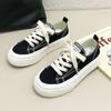 Fashion High on Platform Women's Canvas Shoes Comfortable and Elegant Korean Daily Routine Quality Y2k Fashion Walking Ladies Footwear