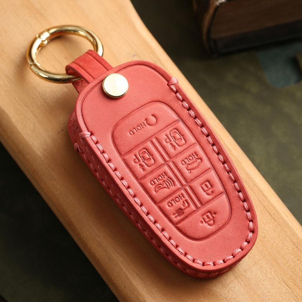Korean Car Key Case Is Suitable For Modern Genuine Leather Handmade Car Key Case Cowhide