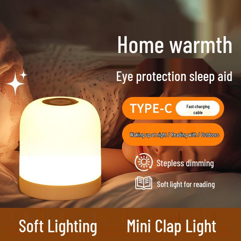 Rechargeable Bedside Night Lamp for Baby Feeding and Eye Protection