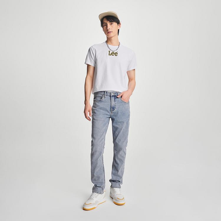 Lee Jeans Men's Light Blue Moderate Straight Fit Pants LMB241723P6600FA05195