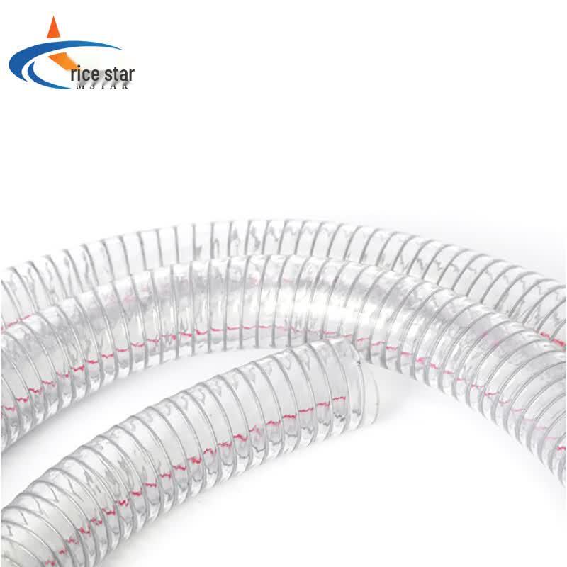 MSTAR PVC Steel Wire Reinforced Transparent Water Supply Hose 32mm