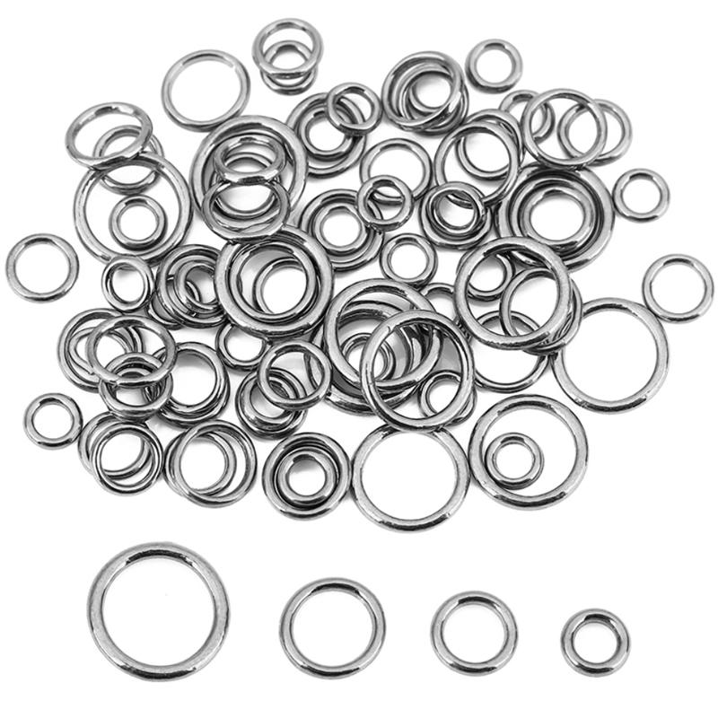 

20pcs Seamless Stainless Steel Closed Jump Rings 4 5 6 8 10 12 mm Never Fade Split Rings Connectors For Jewelry Necklace Making 1.2x4mm
