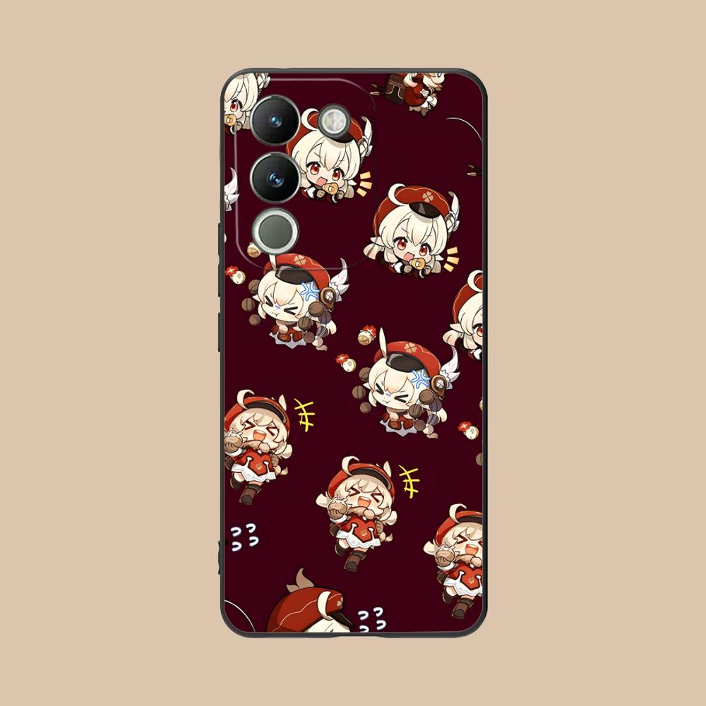 Game GI Klee Mobile Phone Case for VIVO V60 V50 V40 V30 V29 V27 V25 V23 Pro Lite 5G Colorful Printing Cover Cover Pretty Luxury