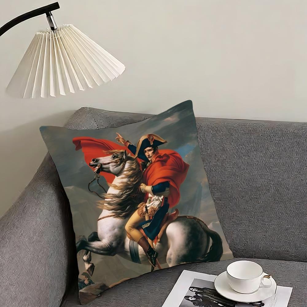Napoleon Bonaparte Umělecký Potah na Polštář Povlak na Polštář Ultra Měkká Kůže Šetrná Látka Oblakově Podobné Pohodlí Skrytý Zip