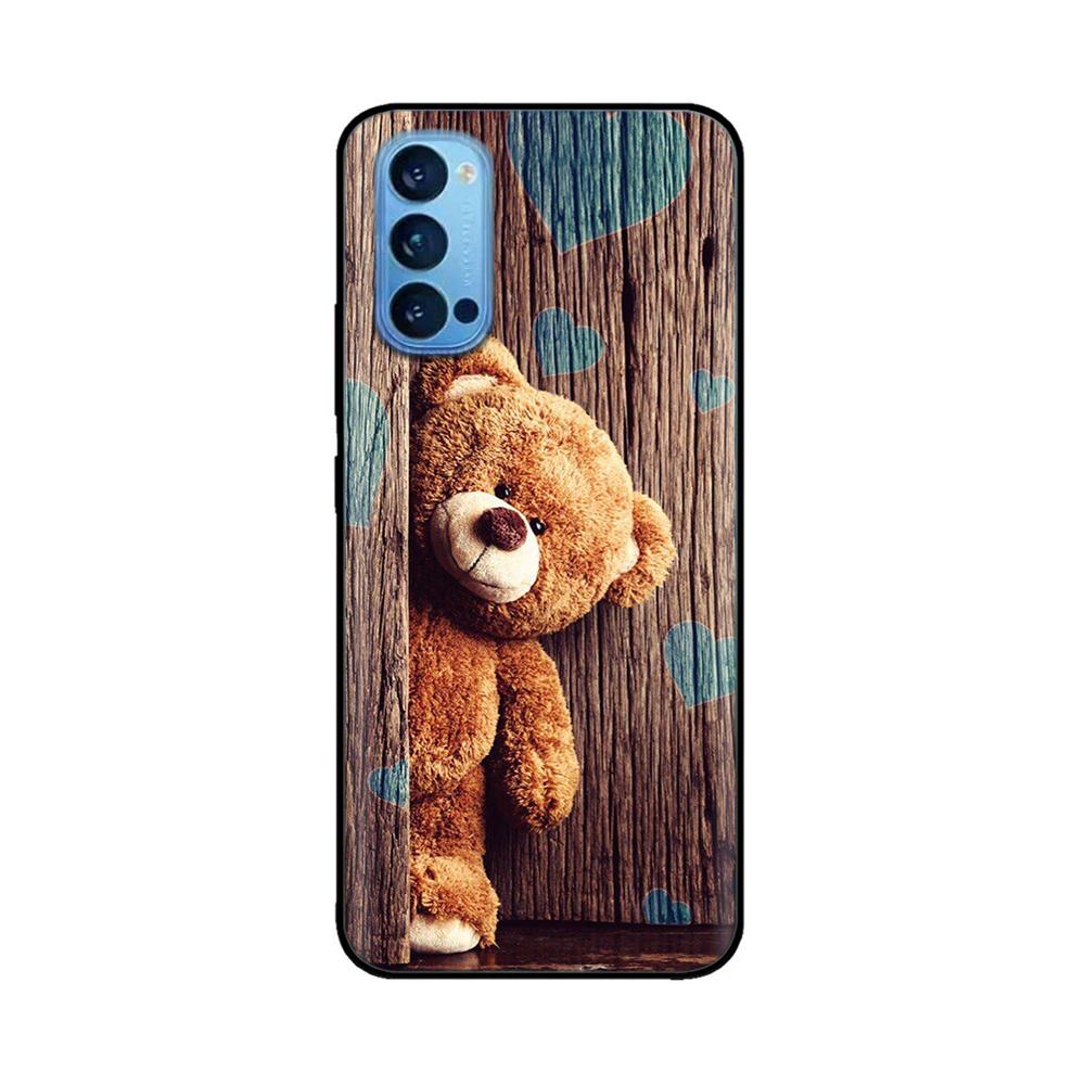 For Oppo Reno4 Pro 5G Case Soft TPU Black Silicone Phone Back Cover for OPPO Reno 4 Reno4 Pro 5G 4G Case Funda Coque Bumper Capa