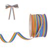 50 Yards Regenbogenfarbenes Band Valentinstagsband Polyesterband zum Geschenkverpacken Bastelpaket Dekorationen
