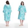 Quick Drying Hooded Towel Changing Robe Changing Towel Poncho Hoodied Robe for Swimming Wetsuit Beach Swimsuit Changing