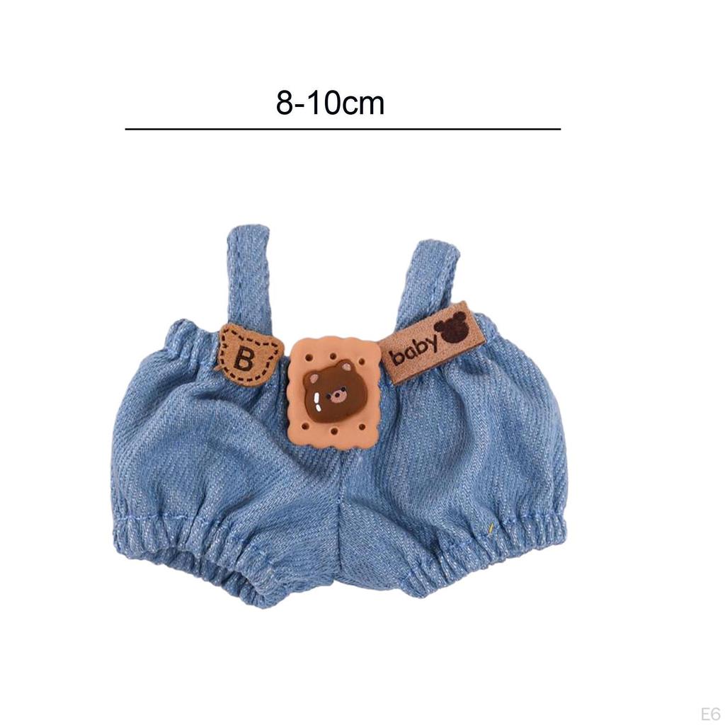 15cm Doll Accessories Pants Fashion Overall Girl Outfits for Pendant Kids