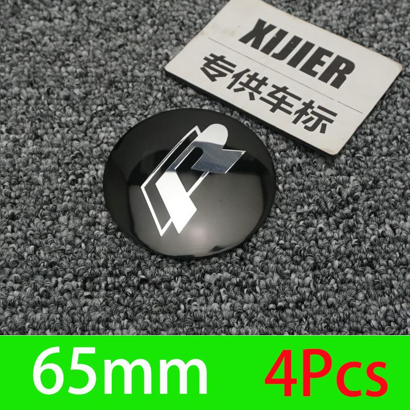 For Car R Emblem Wheel Center Hub Cap Sticker Accessories Volkswagen VW R-line GTI Polo Golf Touareg Passat Magotan Tiguan Jetta ZOPQR1