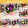 Exquisite High Realistic Appearance Plastic Potted Flower For Vibrant Decor Spaces