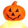 Halloween Decoration, Pumpkin Ghost 2-in-1 Night Light,, Safe Flame-Free LED Candle with Warm Glow, Small Cute Hanging Tabletop Decor for Home Party