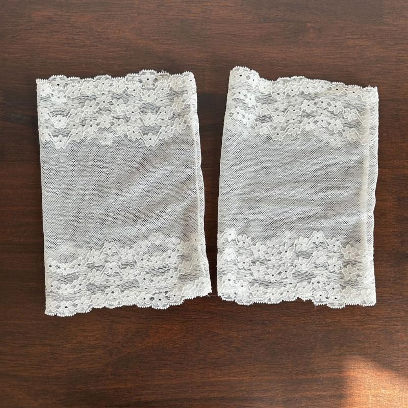 Japanese Tiered Ruffle Lace Leg Warmers for Women and Teens Knee Length Flared Leg Covers for Cosplay and Daily Wear
