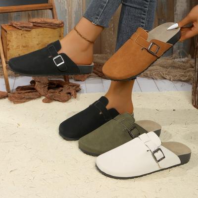 Damen Zehengeschlossene Slip-On Birkenstyle Pantoletten