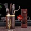 Ebony Wood 'Six Gentlemen' Tea Ceremony Tool Set