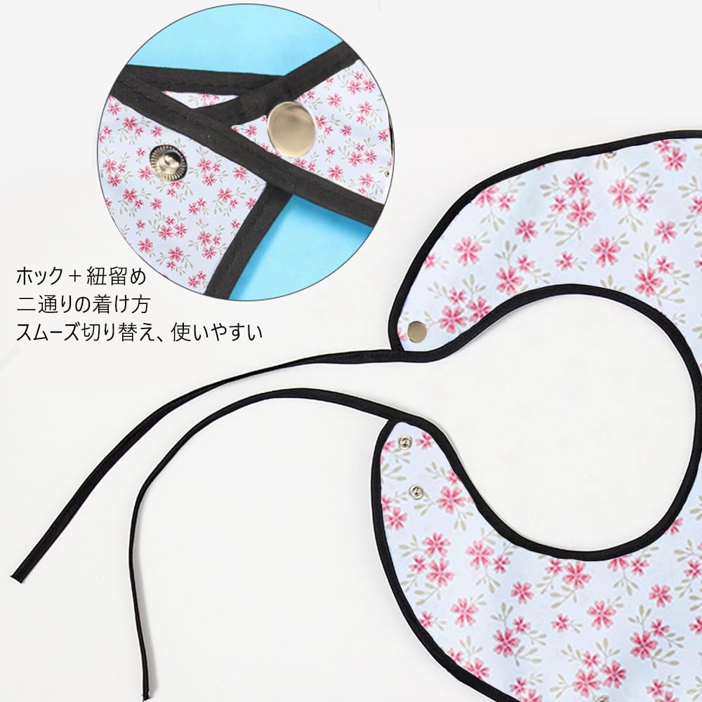 Hiliboo Adult Waterproof Apron Durable Floral Design With Sturdy Pocket