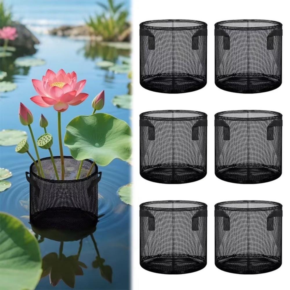 Breathable Aquatic Plant Baskets PVC Mesh Lotus Planter Pond Planting Bags  Garden Planting
