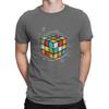 Casual Cool T-Shirt Men Round Collar 100% Cotton T Shirt Math Rubik Interesting Cube Short Sleeve Tees Summer Clothing