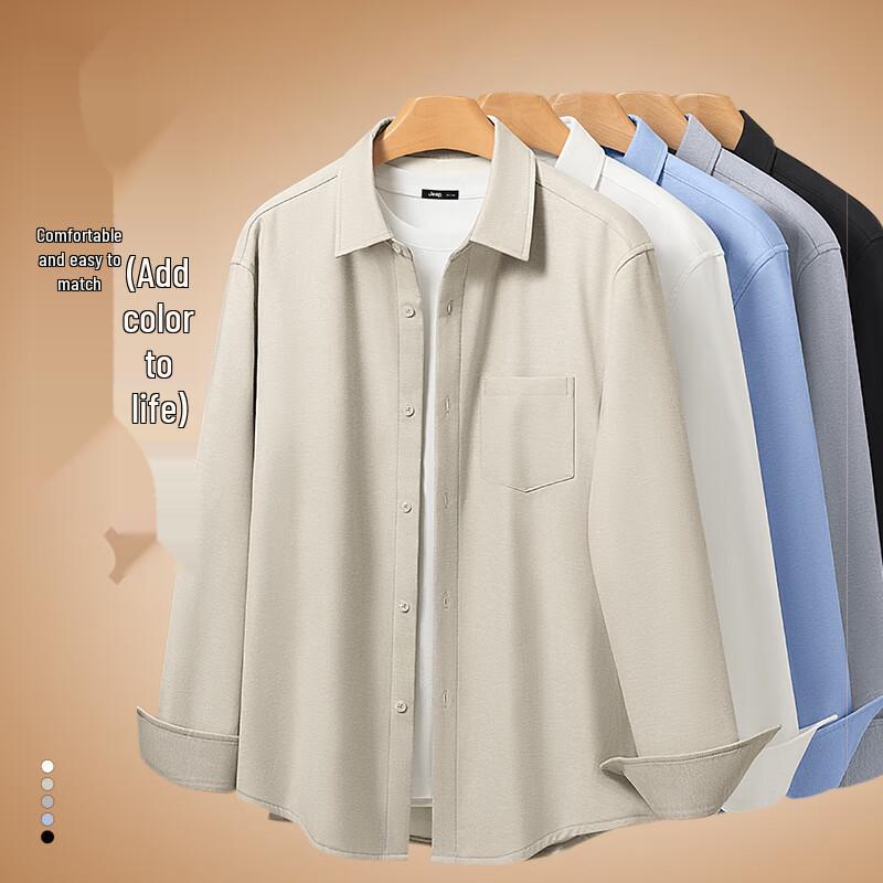 JEEP Men's Winter Fleece-Lined Oxford Long Sleeve Shirt
