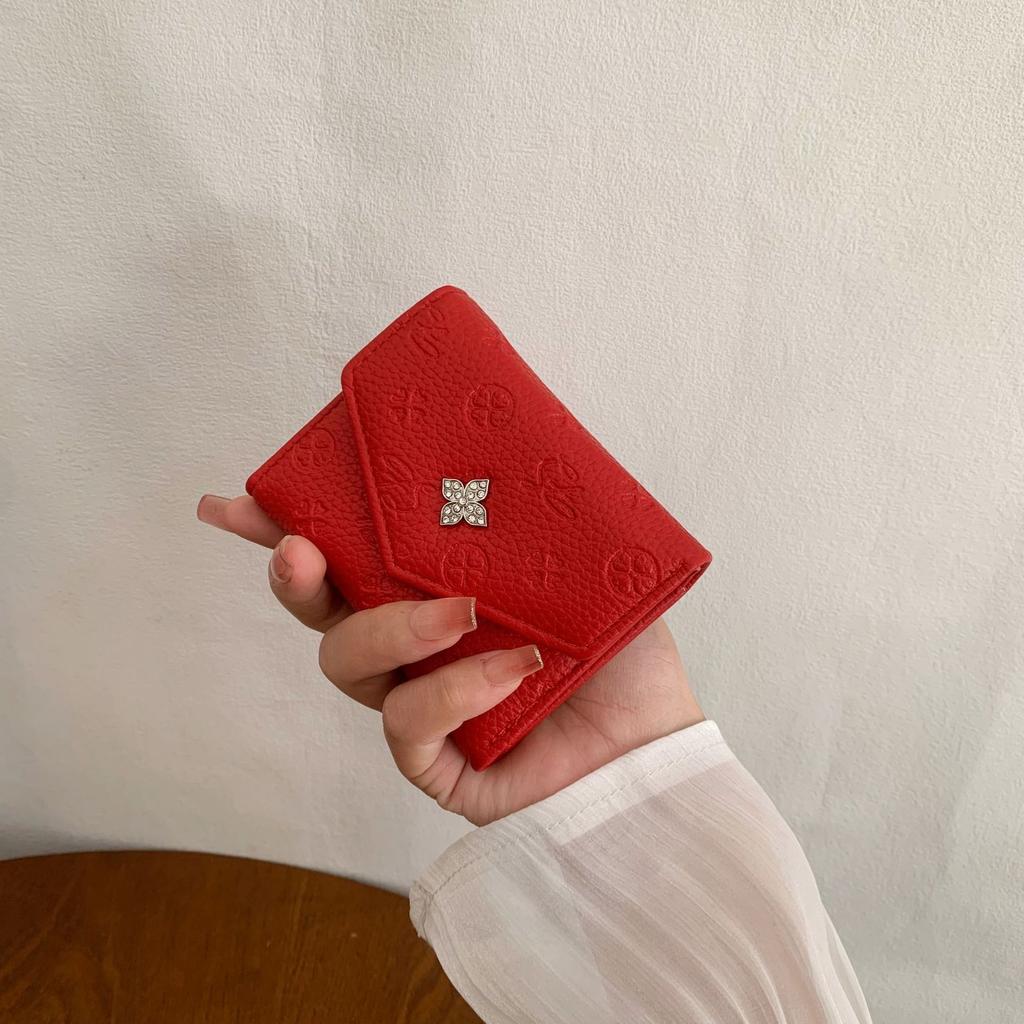 Nuovo portafoglio da donna 2025 portafoglio corto di alta gamma da donna borsa porta carte da studente da donna portafoglio da donna ins porta monete porta carte