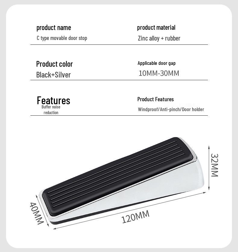 Portable Anti-Theft Door Stopper: Girls’ Home Door Blocker & Alarm