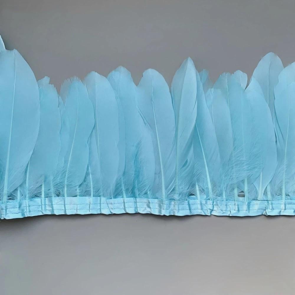 2M Real Geese Duck Feathers Natural Fringe Ribbons DIY Feather Trims  Wedding Accessories