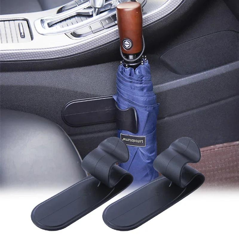 1/2pcs Car Umbrella Holder Clip Multifunctional Organizer Fastener Hook Bracket Umbrella Storage Holders Interior Accessories