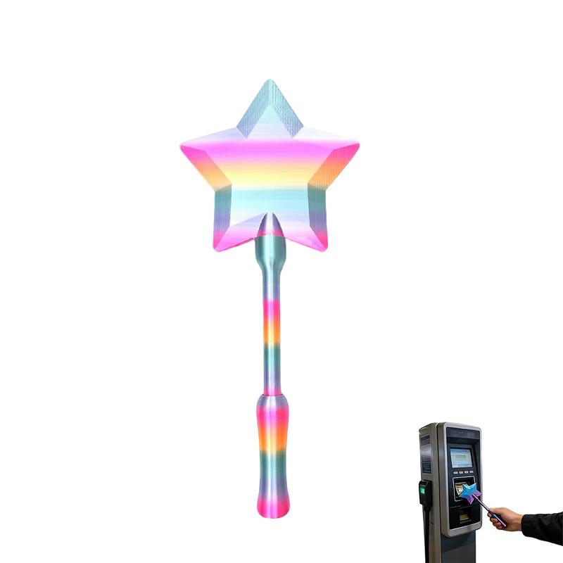 

3D Printed Star Wand Tap To Pay Star Magic Credit Card Wand Lightweight for Kids Adults Friends Holiday Birthday Gifts