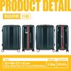 Plus One ALPHA SKY EX 55L 60cm Model Number Suitcase, Carry-on, (64L) Capacity, Height, 3.8kg, 9911-55EX (Matte IVORY)